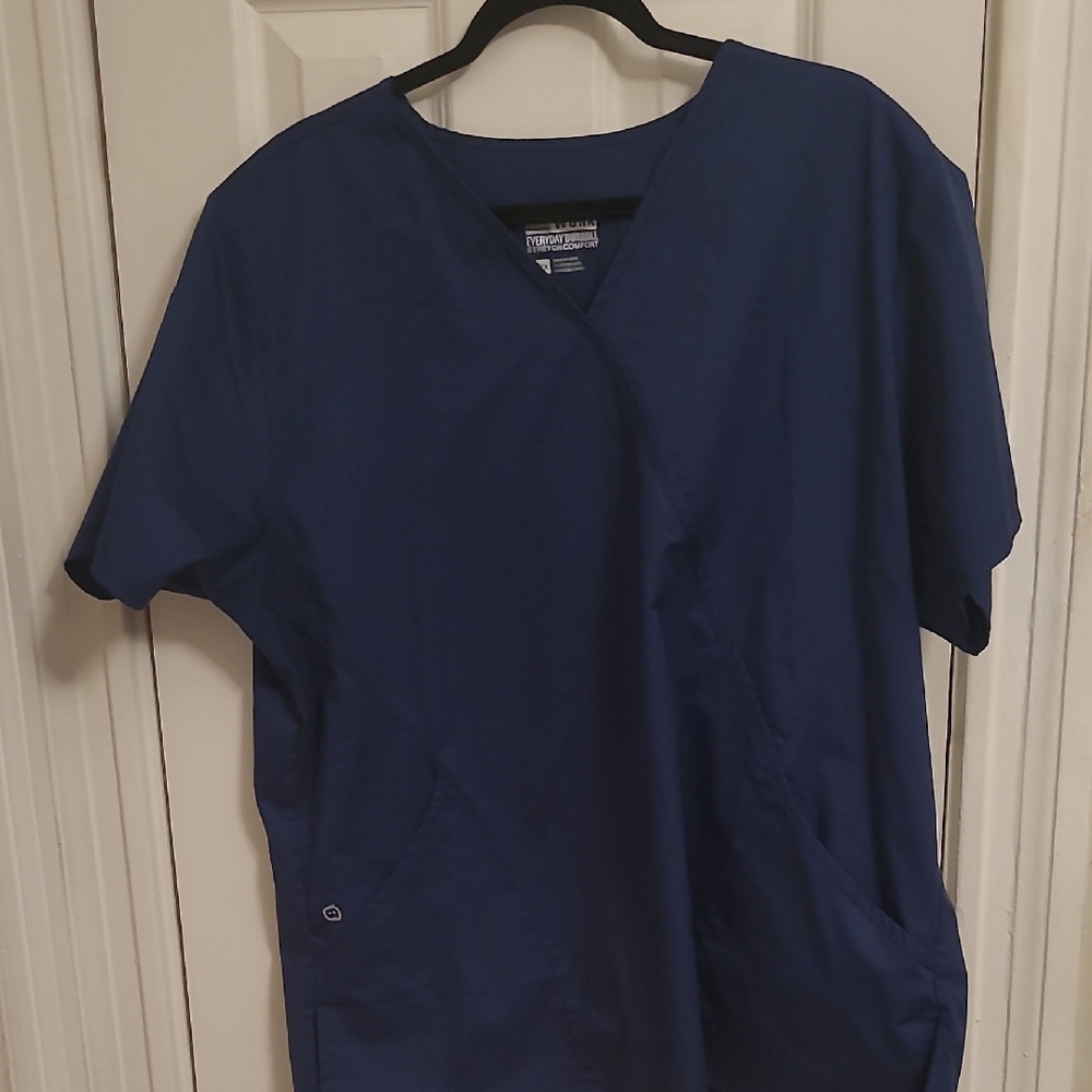WonderWink Women's Blue Scrub Top